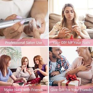 Machine à ongles portable rechargeable 35000 tr/min pour manucure, dépose d'acrylique, polissage et nail art conique - Vente en gros - Product Image 2