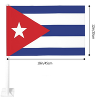 Ensemble d'accessoires de haute qualité pour la célébration d'événements sportifs personnalisés à Cuba, décorations à thème drapeau national, motifs pour supporters, accessoires de cheering