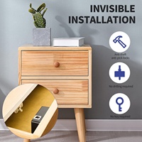 Serrure de sauna invisible, serrure de placard électrique intelligente à carte EM, serrure de casier RFID, serrure de tiroir RFID dissimulée pour bracelet RFID