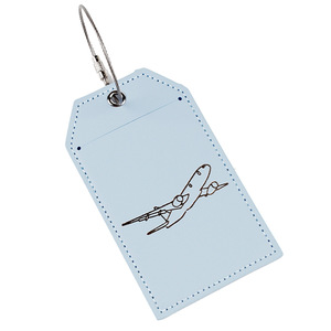 Thẻ lên máy bay sáng tạo thẻ hành lý máy bay tùy chỉnh thiết kế du lịch có tên là hành lý sân bay thẻ trống PU da hành lý thẻ - Product Image 6