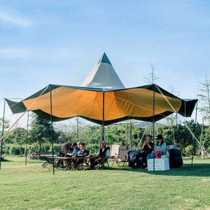 Carpa de Camping de Lujo para Exteriores OEM, Impermeable para las Cuatro Estaciones, Tela Oxford 900D, Tubo de Hierro de 2000-3000 mm, Protección Contra Lluvia y Sol - Product Image 1