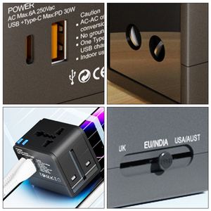 Promotion Travel <b>Plug</b> <b>Adapter</b> 2 USB Port Universal Travel <b>Power</b> <b>Adapter</b> for Business - Product Image 5