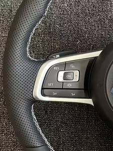 Volante in Pelle per Auto VW GTI GTD Passat Polo <span class=keywords><strong>Golf</strong></span> Jetta 4-8 MK4-7 R-Line <span class=keywords><strong>T6</strong></span> V6 - Product Image 5