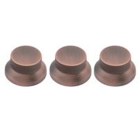 3Pcs/4pcs Boutons en métal pour guitare basse Top Hat Bell Speed Control Knob pour Les Paul SG Guitar Accessories 5 Color