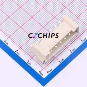 WAFER-VH3.96-7PWT-W1-P Wire-to-Board Pin Header SMD,P=3.96mm,Horizontal Mount Connector 1x7P 3.96mm Horizontal Mount 7P - Product Image 1