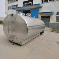 Réservoir de refroidissement automatique en acier inoxydable pour lait, pasteurisateur de lait, réservoir de stockage de lait personnalisé de 1000 à 10000 litres