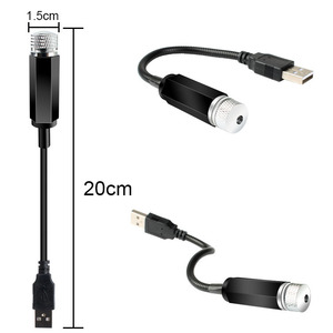 Bonne qualité voiture lumière LED nuit plafond étoilé LED toit de voiture Mini Laser USB décoration étoile lumière projecteur lumière - Product Image 6