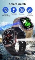 Reloj Inteligente Deportivo OEM 2026 con Brújula, Pantalla IPS de 2.01 Pulgadas, Linterna, Monitor de Oxígeno en Sangre HT29, Reloj Deportivo para Actividades al Aire Libre
