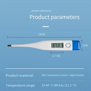 Thermomètre à Led numérique pour animaux de compagnie mignon thermomètre corporel vétérinaire étanche dessins animés pour chiens cheval chats cochons moutons - Product Image 5