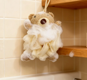 Éponge de Douche en Maille <span class=keywords><strong>Bobo</strong></span> Bear à Motif Licorne pour une Exfoliation Douce - Product Image 3