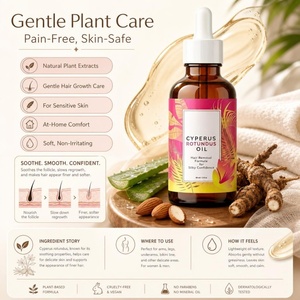 Aceite de Cyerus Rotundus de Marca Privada para Eliminar el Vello No Deseado, Retrasa el Crecimiento del Vello, Diseño de Aplicación Fácil, Fórmula Natural - Product Image 6