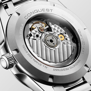 Nuevo Reloj Mecánico Longinesing 2026 de Lujo, Discreto, con Esfera Blanca Simple, Marcadores de Hora Tridimensionales y Correa de Acero Inoxidable - Product Image 5