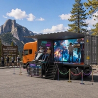 Camion simulateur de jeu mobile en plein air, combinaison de jeux VR, remorque de parc d'attractions personnalisée, service clé en main tout compris