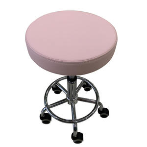 Silla de Pedicura Redonda Simple y Minimalista con Colores Personalizables, Silla de Salón de Uñas de Alta Resistencia con Función de Masaje y Lámpara LED - Product Image 2