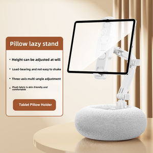 Cuscino Morbido in Peluche, Supporto per Tablet e Telefono con Vassoio per Snack, Utilizzabile a Letto o Divano per Guardare Serie TV - Product Image 2