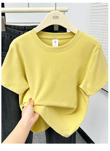 2026 nuovo KJ Custom <span class=keywords><strong>Basic</strong></span> Y2K Blanks White Luxury <span class=keywords><strong>T</strong></span>-<span class=keywords><strong>Shirt</strong></span> <span class=keywords><strong>T</strong></span>-<span class=keywords><strong>Shirt</strong></span> in cotone <span class=keywords><strong>T</strong></span>-<span class=keywords><strong>Shirt</strong></span> da bambino <span class=keywords><strong>T</strong></span>-<span class=keywords><strong>Shirt</strong></span> Crop top da <span class=keywords><strong>donna</strong></span> - Product Image 3