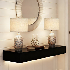 Abat-jour cylindrique en tissu, style rustique, installation facile, accessoire de lampe - Product Image 4