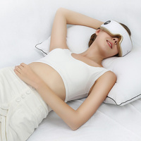 Pangao Abnehmbares und Waschbares Stoff Smart Elektrisches Musiktherapie-Luftdruck-Vibrations-Augenmassagegerät mit Wärme