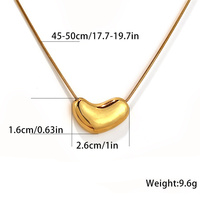 Colliers en acier inoxydable en gros avec pendentifs de créateur pour femmes, accessoires étanches en PVD 18 carats, bijoux de mode pour le cou