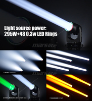 Foco Móvil Beam 295W Fabricante Luz Sharpy Mini Beam 295 14R Luces Discoteca Club Cabezas Móviles Iluminación Escenario DJ
