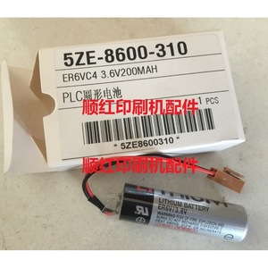 แบตเตอรี่โคโมริ ER6V 3.6V 200mAh PLC แบบวงกลมสำหรับชิ้นส่วนเครื่องพิมพ์ - Product Image 1