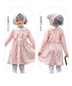 <span class=keywords><strong>Disfraz</strong></span> <span class=keywords><strong>de</strong></span> anciana para niñas, ideal para Halloween, cosplay, actuaciones <span class=keywords><strong>de</strong></span> abuela y 100 Días <span class=keywords><strong>de</strong></span> Escuela, incluye camisón, peluca, bastón y accesorios - Product Image 2