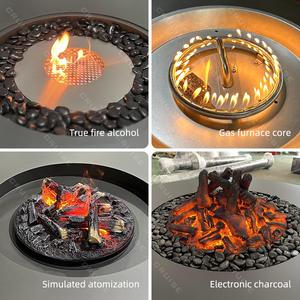 CRUISE BBQ Installation au <span class=keywords><strong>sol</strong></span> <span class=keywords><strong>Protection</strong></span> de l'environnement Camping Extérieur 1450-870-345mm Foyer <span class=keywords><strong>Bois</strong></span>/Gaz/Alcool Foyer - Product Image 4