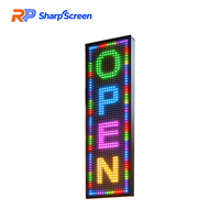Écran LED couleur P10, panneau publicitaire numérique programmable avec contrôle Wi-Fi via application, 512 pixels SMD pour magasin