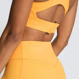 Ensemble de yoga pour femmes de la meilleure qualité sur mesure vêtements de fitness robustes avec taille élastique motif solide - Product Image 6