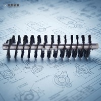 Brosse spirale industrielle robuste pour roues |   Fil d'acier haute densité pour le débavurage et le polissage |   Outil de finition de surface de précision