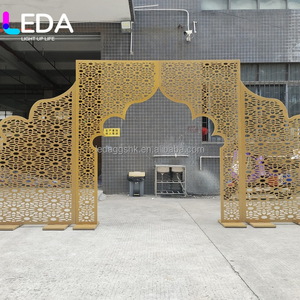 Arco de Fondo Hueco Personalizado LEDA de Estilo Indio de Lujo para Decoración de Eventos en Interiores y Exteriores - Product Image 1