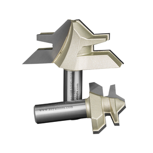 Arden 1/2 inch Shank 45 độ khó<span class=keywords><strong>a</strong></span> Router mortising Công cụ Cắt chế biến gỗ phay Cutter 10308018 - Product Image 3