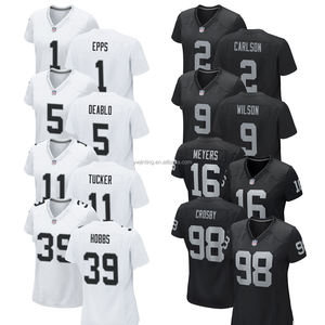 2024 Las Vegas Jersey gençlik için özel amerikan futbol topu gömlek işlemeli logolar kadın kısa kollu spor yaz için giymek - Product Image 1