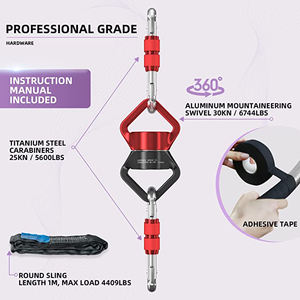 Juego <span class=keywords><strong>de</strong></span> aros aéreos FDFIT <span class=keywords><strong>de</strong></span> acero inoxidable 1Tab 33 "85cm para <span class=keywords><strong>acrobacias</strong></span> Circus Aerial Lyra Hoop Set Anillo aéreo con kit <span class=keywords><strong>de</strong></span> aparejo - Product Image 3
