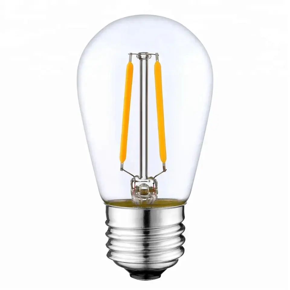 Заводская цена S14 1w 2w винтажная антикварная лампочка 2700K прозрачное стекло 110V 220V лампа Edison