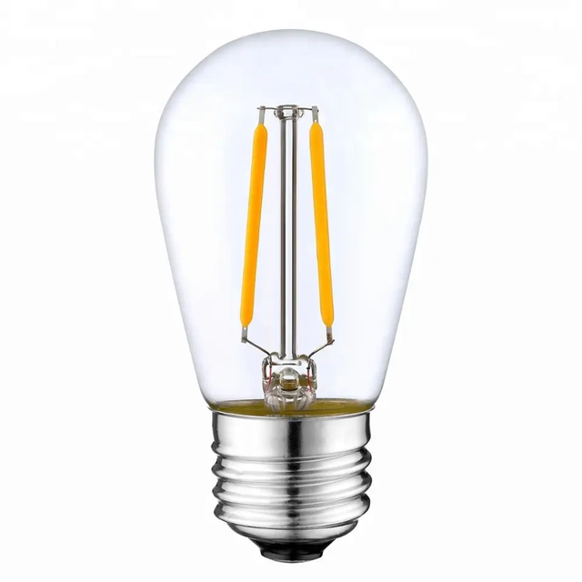 Factory Price S14 1w 2w Vintage Antique Light Bulb 2700K Clear Glass 110V 220V Edison Bulb