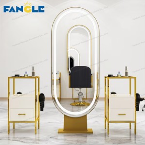 Internet populaire <span class=keywords><strong>LED</strong></span> <span class=keywords><strong>Miroir</strong></span> de salon pour salon de coiffure Simple Barber Shop Landfall <span class=keywords><strong>Miroir</strong></span> de cheveux <span class=keywords><strong>Miroir</strong></span> de magasin de coiffure - Product Image 2