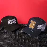 Casquette en daim de luxe de haute qualité avec broderie 3D, puce NFC, doublure en satin, visière incurvée et épingles métalliques – Casquettes de baseball pour le streetwear