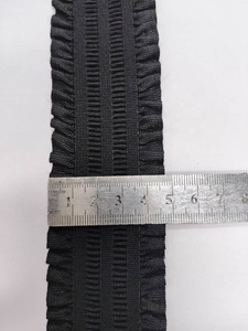 Bande élastique plissée à volants brodés en dentelle de 5 cm pour robe, jupe, pantalon YEA24 - Product Image 6