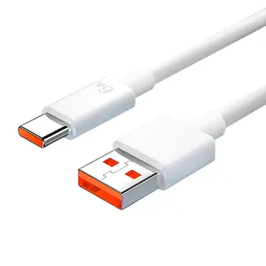 New 120W Fast Charging Cable Super Charges Cable 6A USB A to Type C Cable for Xiaomi Huawei