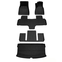 Tapis de sol de voiture en TPE pour Tesla Model Y L Long Range 2026 Juniper RHD 6 places 9 pièces sur mesure toutes saisons