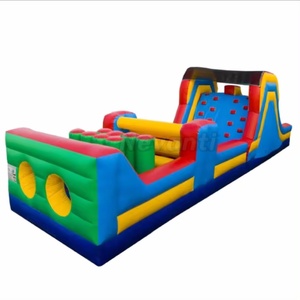 Carrera de obstáculos inflable comercial para niños, casa de rebote inflable, Castillo de salto, Bounc Hous, Tobogán seco o húmedo a la venta - Product Image 4