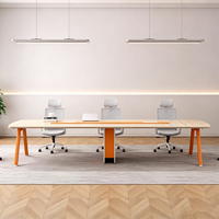Table de bureau pour 6 personnes, vente en gros d'usine, commande en gros acceptable pour l'espace de travail du personnel