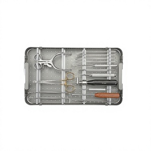 Juego de Cirugía de Tejidos Blandos Veterinarios, Kit de Cirugía Manual de Acero Inoxidable, Certificado CE, Uso Hospitalario, Clase II - Product Image 3