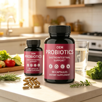 Usine OEM vend des suppléments probiotiques, des suppléments d'enzymes digestives probiotiques, des capsules probiotiques adaptées aux adultes