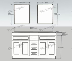 Mobile <span class=keywords><strong>Bagno</strong></span> di Lusso 2026 di Tendenza con Doppio <span class=keywords><strong>Lavabo</strong></span> e <span class=keywords><strong>Mobiletto</strong></span>, <span class=keywords><strong>Lavabo</strong></span> in Ceramica Personalizzabile <span class=keywords><strong>per</strong></span> Camera da Letto e Sala da Pranzo - Product Image 3