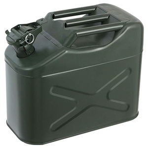 Réservoir de stockage d'<span class=keywords><strong>essence</strong></span> Diesel en métal de 5 gallons, 20ltr, Style américain, avec bouchon à vis et bec Flexible - Product Image 4