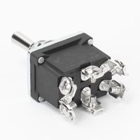 Interrupteur à bascule métallique 3 voies KN3F-203 IP67 étanche DPDT 6 broches 30A 12VDC ON-OFF-ON, qualité marine, CE, direct usine