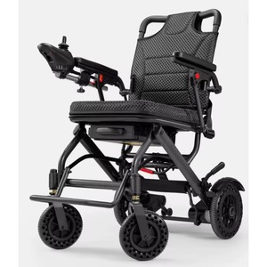 Portable foldable aluminum wheelchair with handbrake, ultra light travel wheelchair suitable for both adults and children - Product Image 2