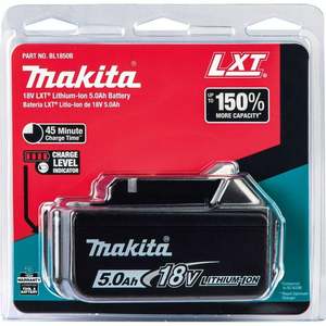 Pour les batteries au lithium-ion rechargeables Makita <span class=keywords><strong>BL1850B</strong></span>, <span class=keywords><strong>batterie</strong></span> Li-ion pour les outils électriques sans fil Makita 18V LXT sans balais, kit de perceuse - Product Image 1